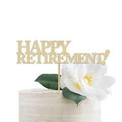 Happy Retirement Cake Topper - Pretty Day