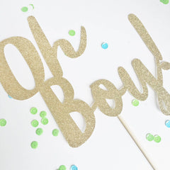 Oh Boy! Baby Shower Cake Topper - Pretty Day