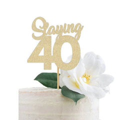 Slaying 40 Cake Topper - Pretty Day