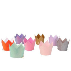 Multicolored Glitter Party Hat Crowns S4048 - Pretty Day