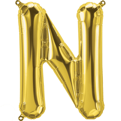 Small 16"  Gold N Letter Balloon S4013 - Pretty Day