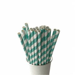 Aqua Eco Friendly Paper Straws S4092 - Pretty Day