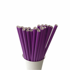 Bright Purple Paper Straws S4142 - Pretty Day
