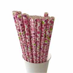 Flower Power Eco Friendly Paper Straws S9092 - Pretty Day