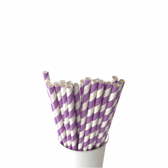 Lavendar Purple Eco Friendly Paper Straws S4007 - Pretty Day