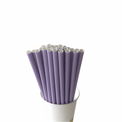 Lilac Pastel Purple Paper Straws S3126 - Pretty Day