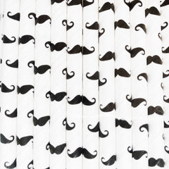 Moustache Pattern Eco Friendly Paper Straws S2128 - Pretty Day