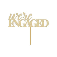 We're Engaged Cake Topper - Pretty Day