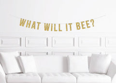 What Will it Bee? Gender Reveal Banner - Pretty Day