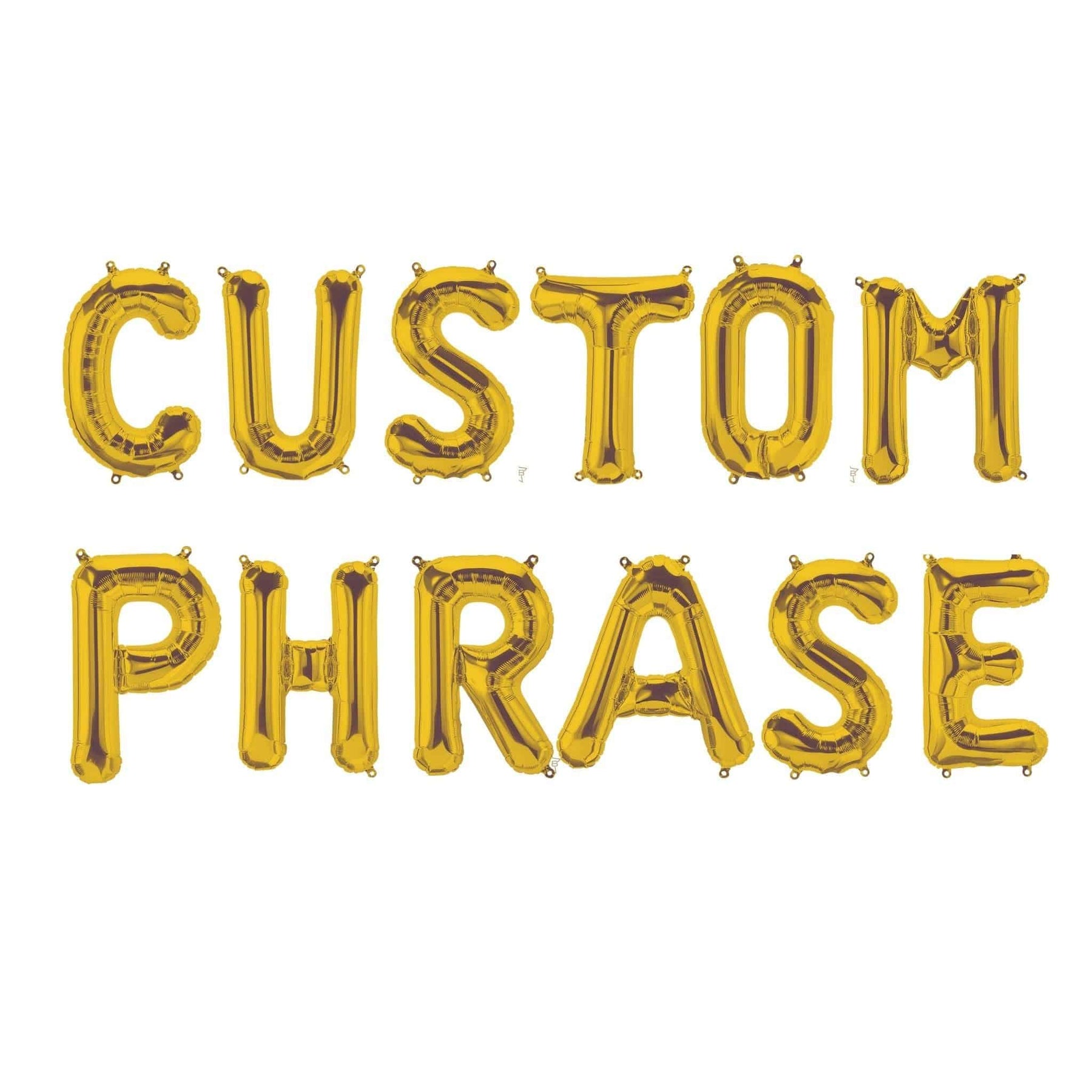 Custom Gold Balloon Letter Banner Pretty Day