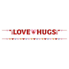 Valentines Love and Hugs Banner and Heart Garland Set S5209 - Pretty Day