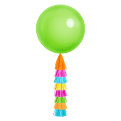 Jumbo Balloon & Tassel Tail - Fiesta / Cinco de Mayo S8015 - Pretty Day