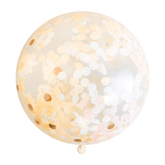 Jumbo Confetti Balloon - Peach S2113 - Pretty Day