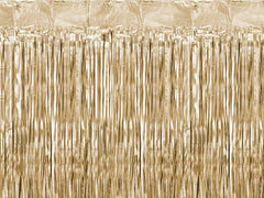 Gold Metallic Fringe Curtain Backdrop S7083 S7084 S7085 - Pretty Day