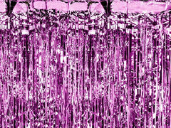 Purple Metallic Fringe Curtain Backdrop S7055 S7056 S7057 - Pretty Day