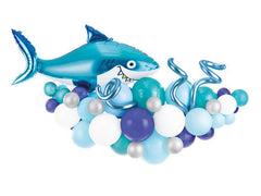 Blue Shark Party Balloon Garland S9257/58 - Pretty Day