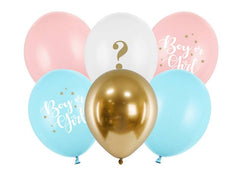 Girl or Boy Gender Reveal Balloons - 6pk S1087 - Pretty Day