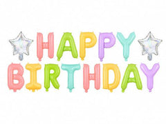 Happy Birthday Balloon Banner S3147 - Pretty Day