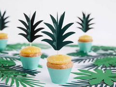 Tropical Party Pineapple Cupcake Toppers- 6pk S1066 - Pretty Day