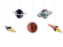 Space Party Hanging Decorations S4192 - Pretty Day