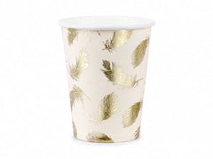 Boho Feather Paper Cups - 6pk S1098 - Pretty Day