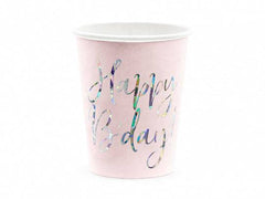 Happy Birthday Pink Party Cups - 6 pk S9201 - Pretty Day