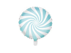 Light Blue Swirly Lollipop Foil Balloon S1107 - Pretty Day