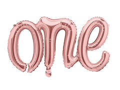 Rose Gold One Script Jumbo Foil Balloon S5141 - Pretty Day