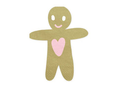 Gingerbread Man Party Napkins - 20 Pack S4155 - Pretty Day