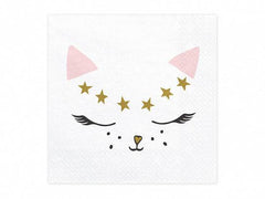 Kitty Cat Paper Napkin -Large - 20 pk S9010 - Pretty Day