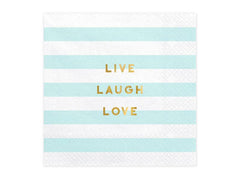 Live Laugh Love Paper Napkins- Large 20 pk S1079 - Pretty Day