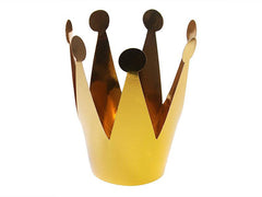 Gold Paper Party Crowns - 3 Pack S4203 - Pretty Day