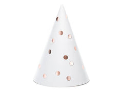 Rose Gold Polka Dot Party Hats S7019 - Pretty Day