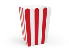 Red Striped Popcorn Boxes S3054 - Pretty Day