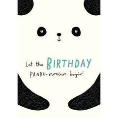 Panda Birthday Greeting Card - Pretty Day