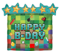 Pixel Party Supershape Balloon S2147 - Pretty Day