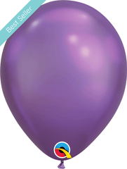 11" Chrome Purple Latex Balloon B034 - Pretty Day