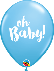 11" Oh Baby Blue Latex Balloon B054 - Pretty Day