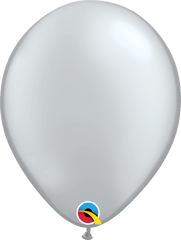 5" Silver Latex Balloon BM045 - Pretty Day