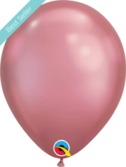 7" Chrome Mauve Latex Balloon bm044 - Pretty Day