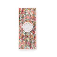 Garden Party Paper Straws 25 Pack S1183 - Pretty Day