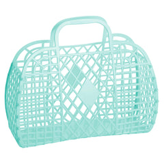Sun Jellies Retro Basket Large- Mint Green - Pretty Day