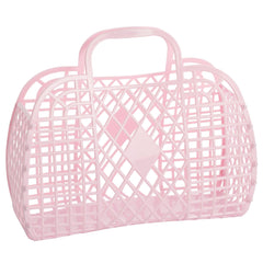 Sun Jellies Retro Basket Large- Pink - Pretty Day