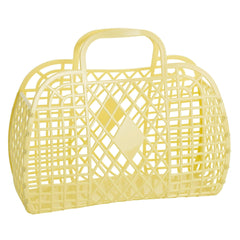 Sun Jellies Retro Basket Large- Yellow - Pretty Day