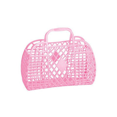 Sun Jellies Retro Basket Small- Bubblegum Pink - Pretty Day