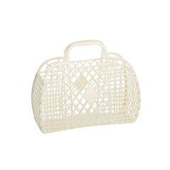 Sun Jellies Retro Basket Small-Cream Ivory - Pretty Day
