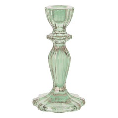 Green Glass Candlestick Holder S8106 - Pretty Day