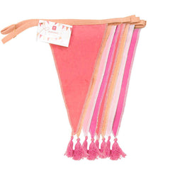 Pink Fabric Bunting Decoration S9036 - 10ft - Pretty Day