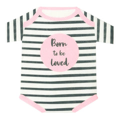 Born To Be Loved Pink Baby Shower Shaped Napkins S4169 - Pretty Day