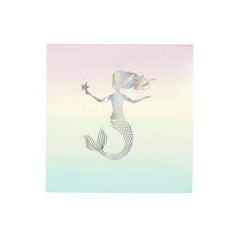 Pastel We Heart Mermaids Large Paper Party Napkins - 16 Pack S9310 - Pretty Day